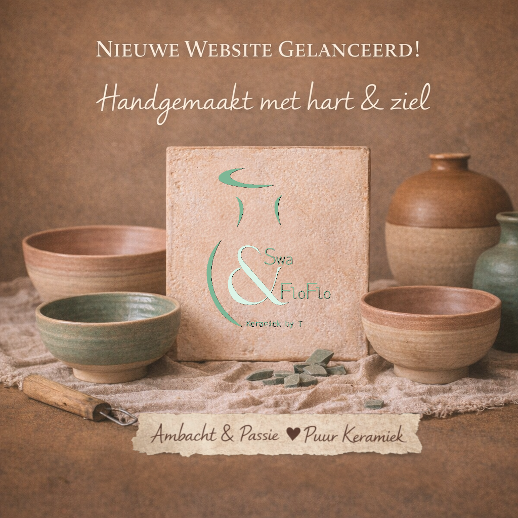 Beurtenkaart voor keramiekworkshops bij Swa & FloFlo Keramiek
